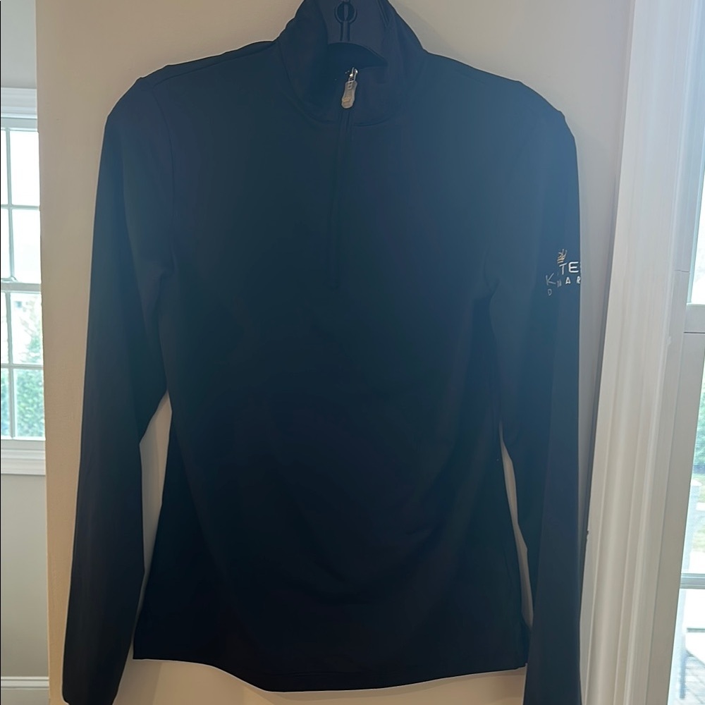 Kastel Denmark Black Long Sleeve Quarter Zip